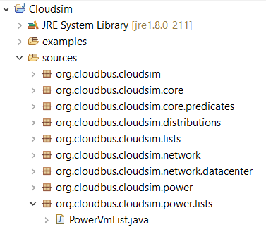 Class list of Org.cloudbus.cloudsim.power.lists