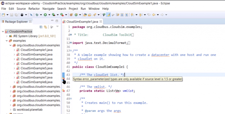 How to install Cloudsim using Eclipse? Cloudsim Tutorials