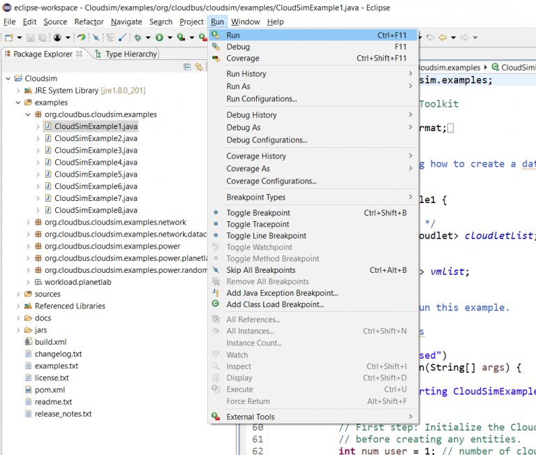 How to install Cloudsim using Eclipse? Cloudsim Tutorials